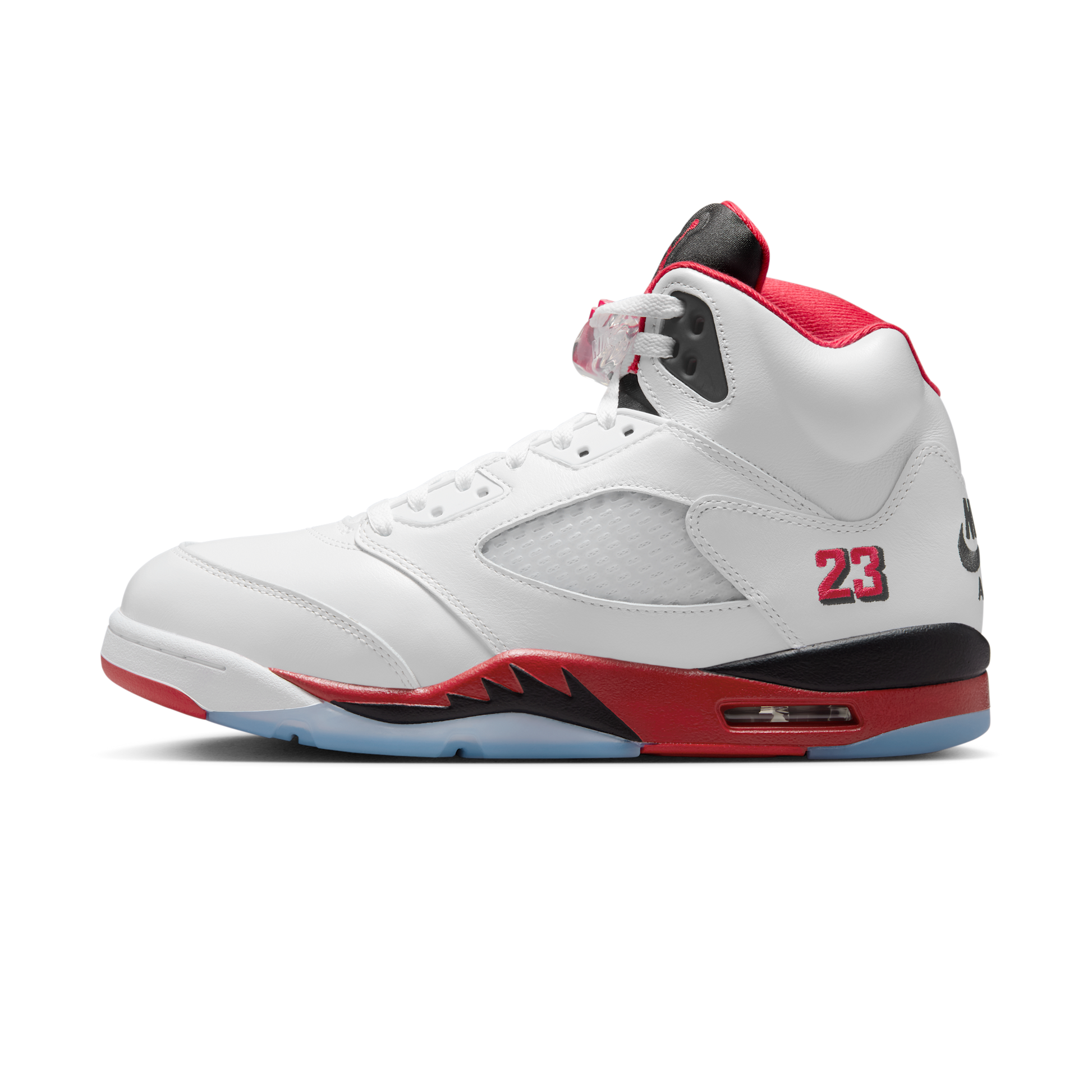 Jordan 5 Retro Fire Red Black Tongue (2025)