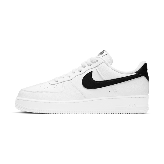 Nike Air Force 1 Low '07 White Black Pebbled Leather