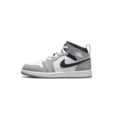 Air Jordan 1 Mid Light Smoke Grey (PS)