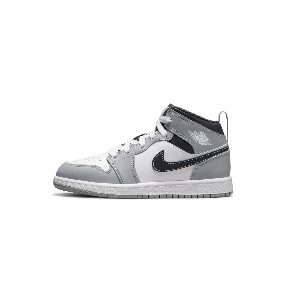 Air Jordan 1 Mid Light Smoke Grey (PS)