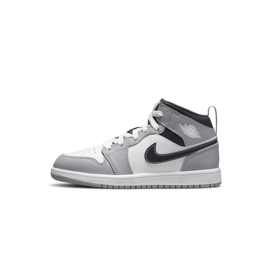 Air Jordan 1 Mid Light Smoke Grey (PS)