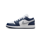 Jordan 1 Low Midnight Navy Wolf Grey (GS)