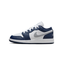 Jordan 1 Low Midnight Navy Wolf Grey (GS)