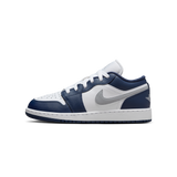Jordan 1 Low Midnight Navy Wolf Grey (GS)
