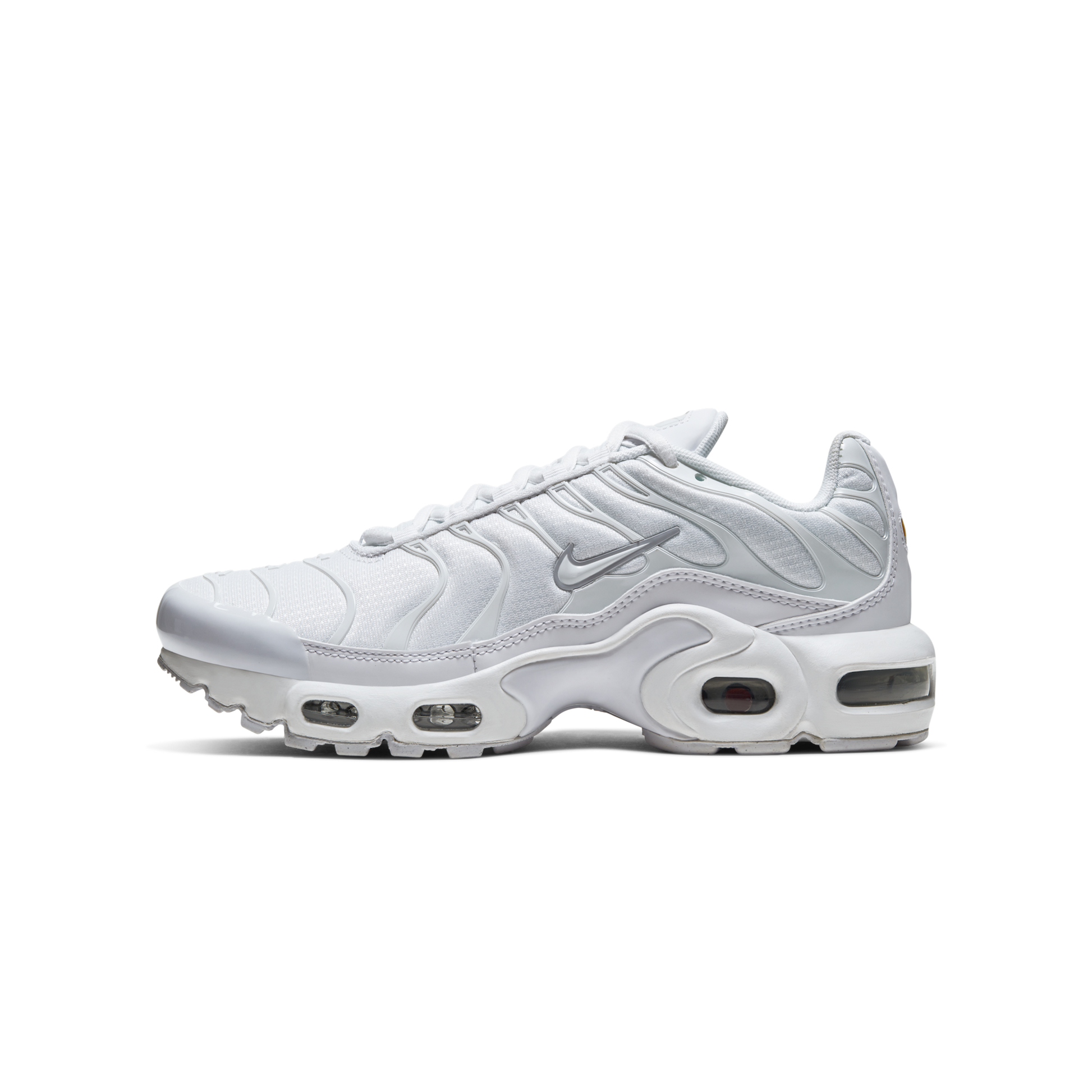 Nike Air Max Plus White Metallic Silver (GS)
