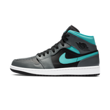 Jordan 1 Mid Grey Aqua