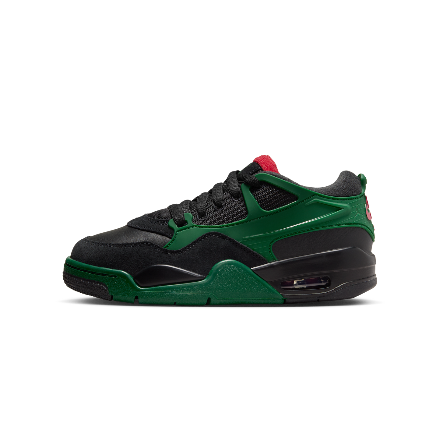 Jordan 4 RM Black Gorge Green Varsity Red (GS)