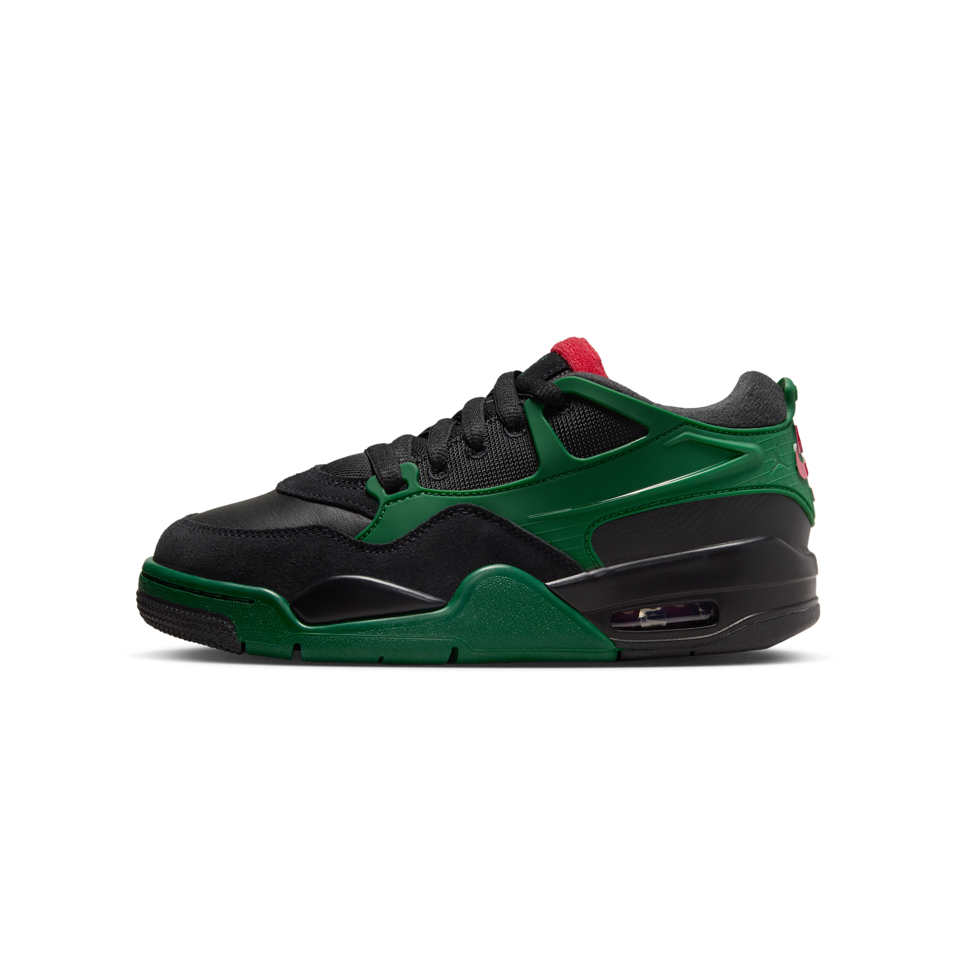 Jordan 4 RM Black Gorge Green Varsity Red (GS)