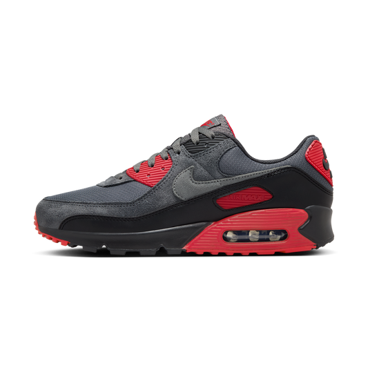Nike Air Max 90 Smoke Grey Fire Red