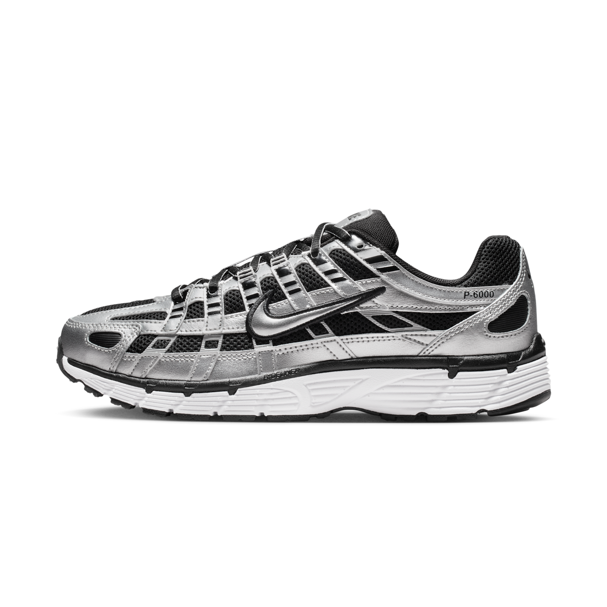 Nike P-6000 Metallic Silver Black White (Women's)
