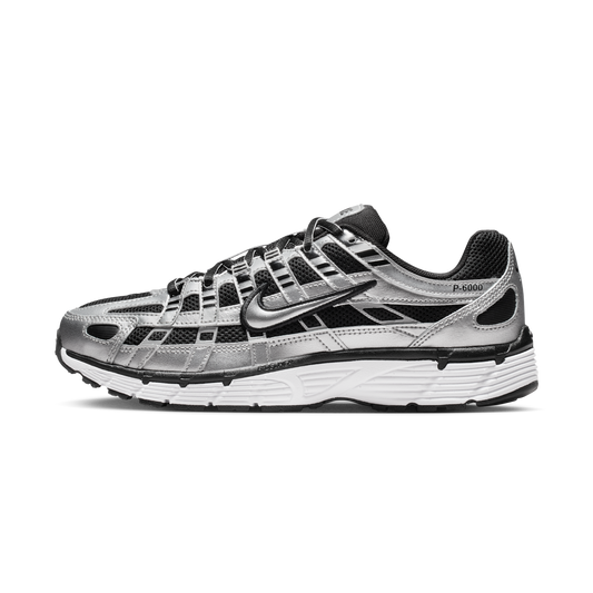 Nike P-6000 Metallic Silver Black White (Women's)
