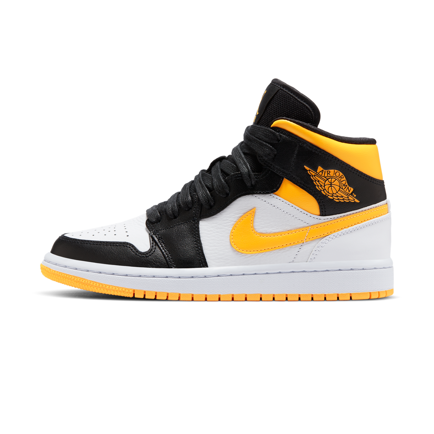 Jordan 1 Mid Laser Orange Black (Women's)