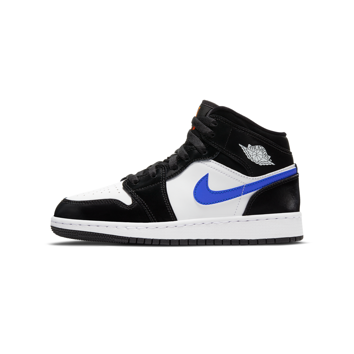 Jordan 1 Mid Black Racer Blue White (GS)