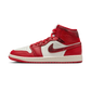 Jordan 1 Mid SE Red Cracked Leather (Women's)