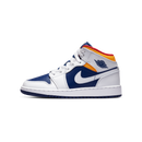 Jordan 1 Mid White Laser Orange Deep Royal Blue (GS)