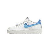 Nike Air Force 1 Low 82 Double Swoosh White Medium Blue (GS)