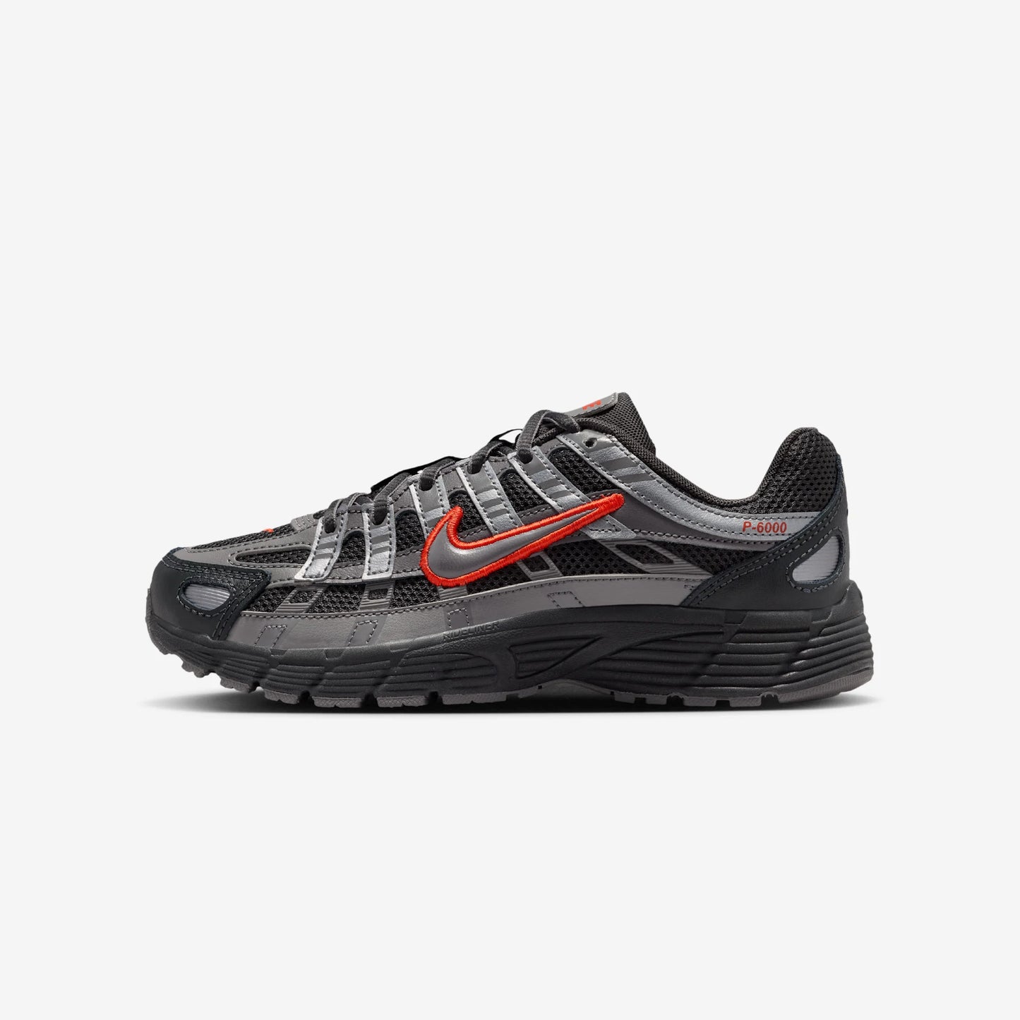 Nike P-6000 Anthracite Picante Red Metallic Cool Grey (GS)