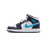 Jordan 1 Mid Obsidian Dark Powder Blue (GS)