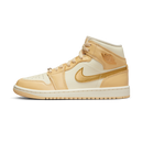 Jordan 1 Mid SE Pale Vanilla Metallic Gold (Women's)