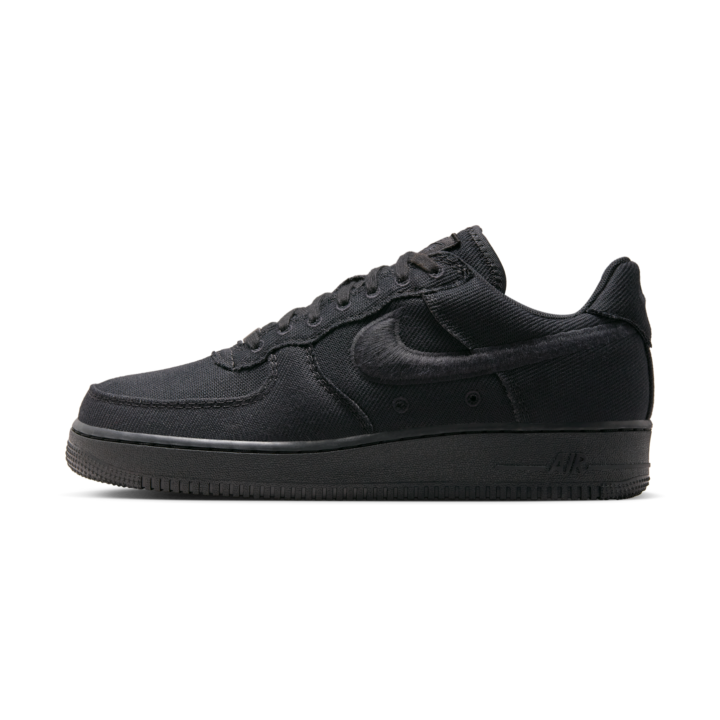 Nike Air Force 1 Low Triple Black Canvas