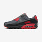 Nike Air Max 90 Smoke Grey Fire Red
