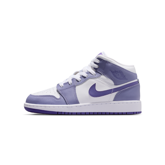 Jordan 1 Mid Dusty Amethyst White Court Purple (GS)