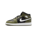 Jordan 1 Mid Black White Olive