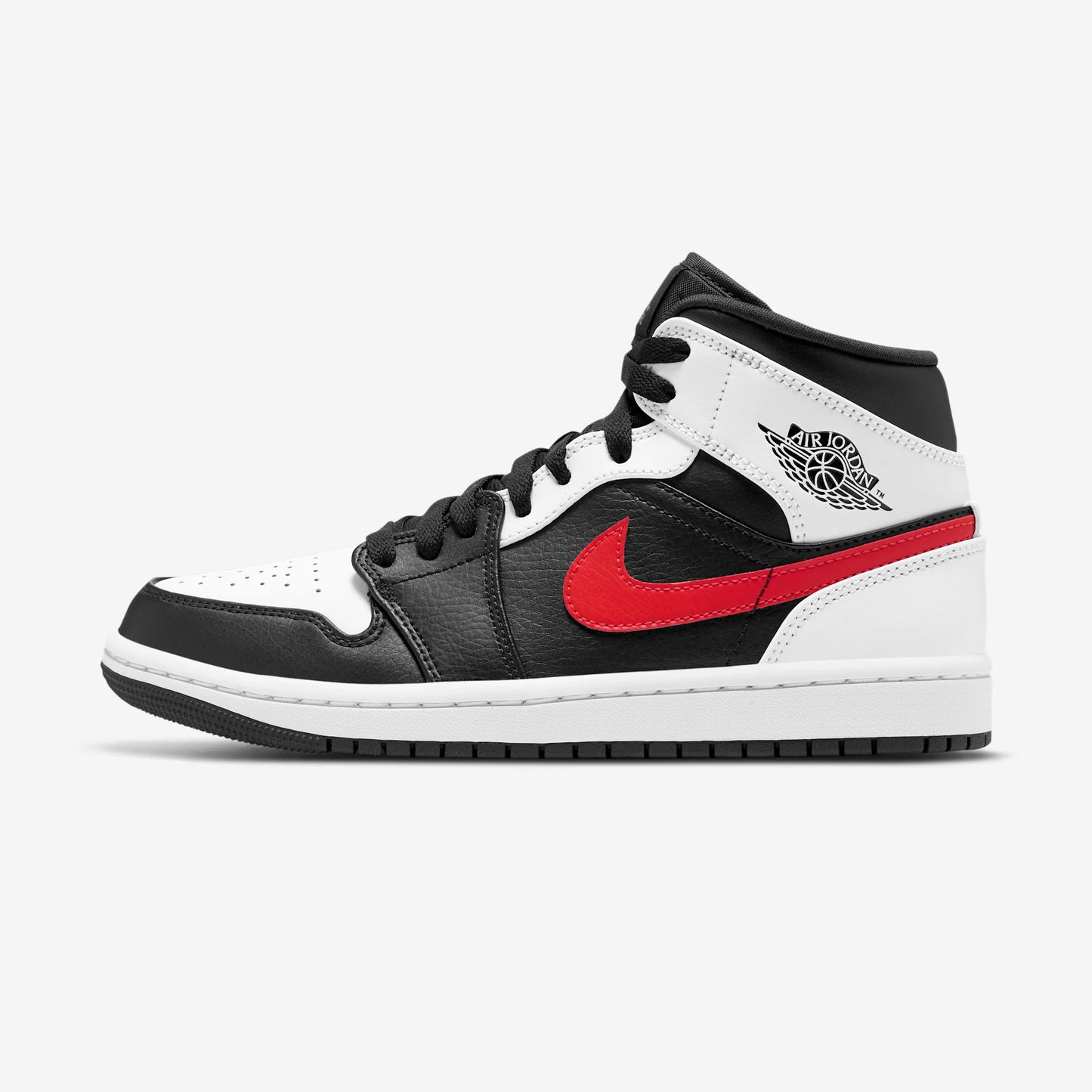Jordan 1 Mid Black Chile Red White