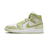 Jordan 1 Mid Olive Aura Lawn (Women's)