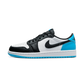 Jordan 1 Retro Low OG Black Dark Powder Blue (Women's)