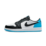 Jordan 1 Retro Low OG Black Dark Powder Blue (Women's)