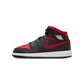 Jordan 1 Mid Black Summit White Varsity Red (GS)