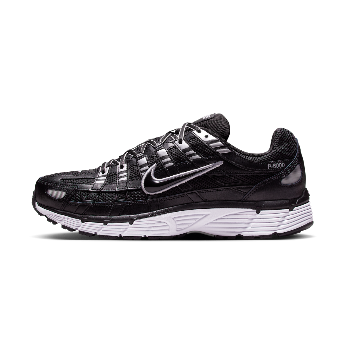 Nike P-6000 Black White Metallic Silver