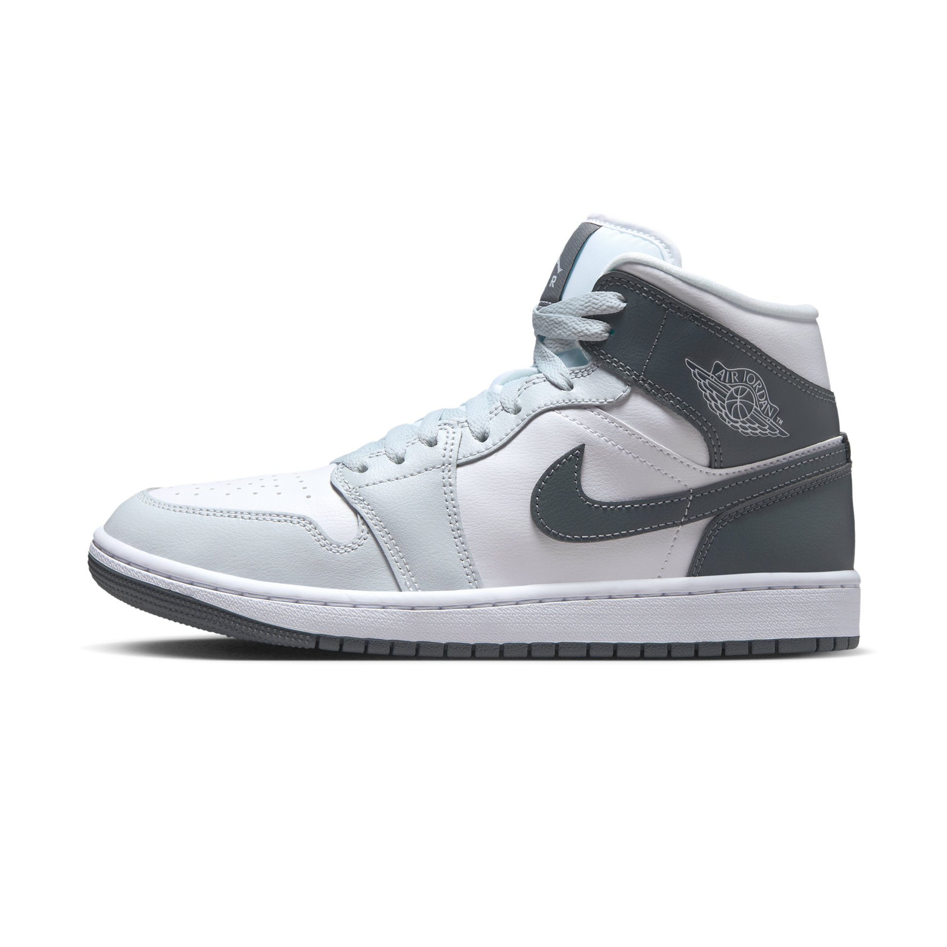 Jordan 1 Mid White Smoke Grey (Women's)