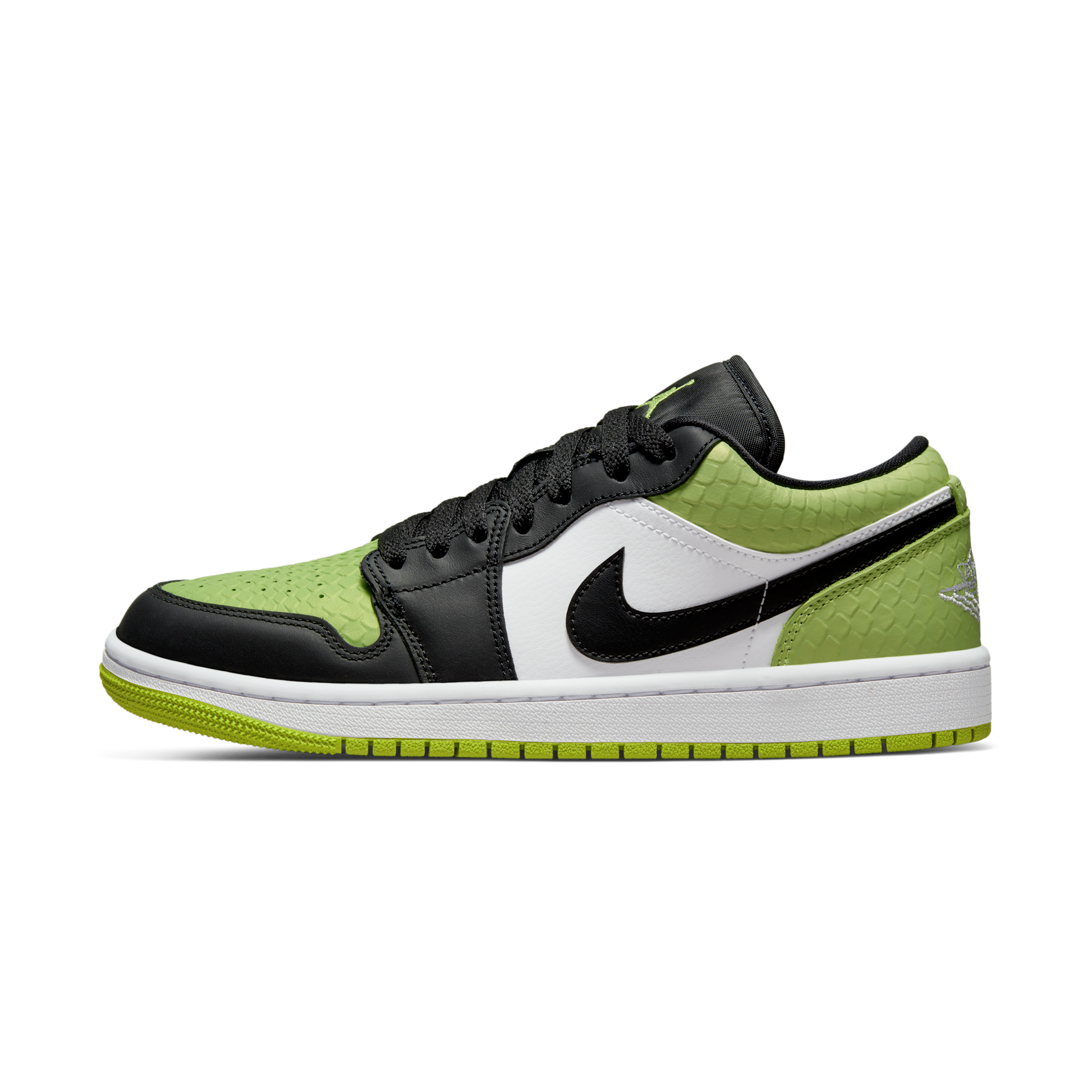 Jordan 1 Low Snakeskin Vivid Green (Women's)