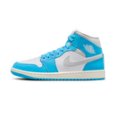 Jordan 1 Mid Dark Powder Blue White Sail Neutral Grey (Women's)