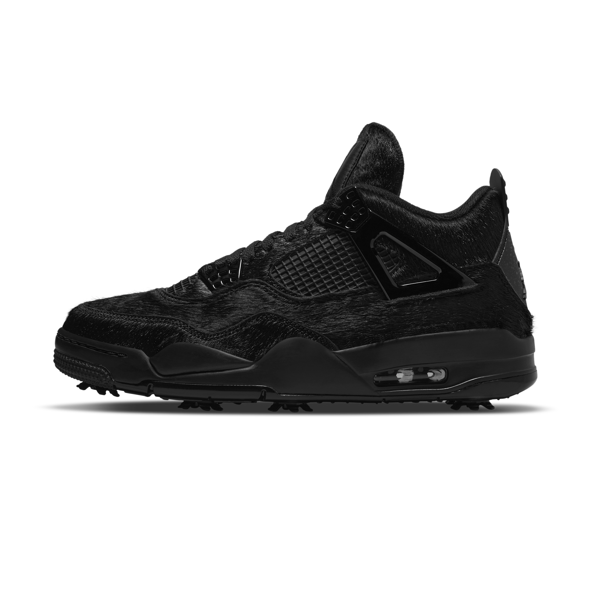 Jordan 4 Retro Golf Black Cat Pony Hair