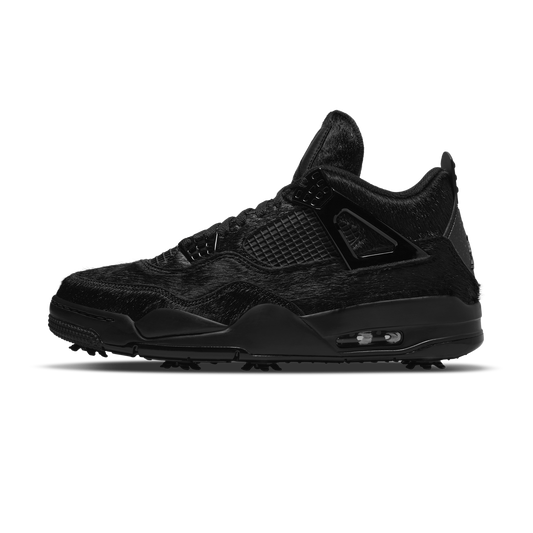 Jordan 4 Retro Golf Black Cat Pony Hair
