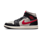 Jordan 1 Mid Black College Grey Gym Red (Women's)