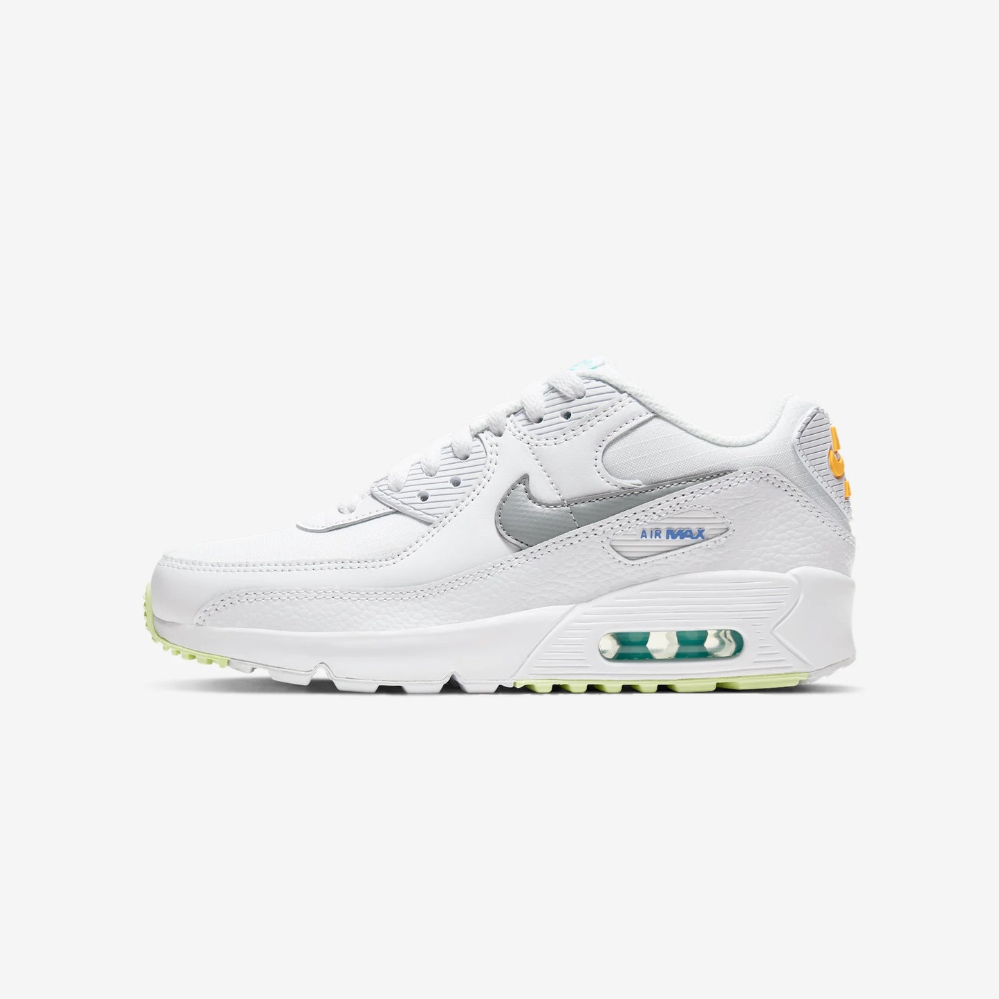 Nike Air Max 90 White Laser Orange Aurora (GS)