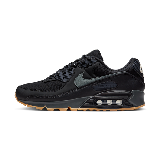 Nike Air Max 90 Black Smoke Grey Gum Reflective