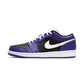 Jordan 1 Low Court Purple Black