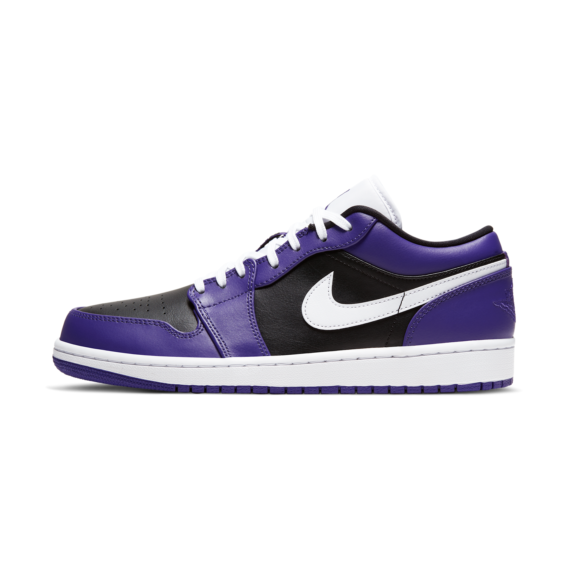 Jordan 1 Low Court Purple Black