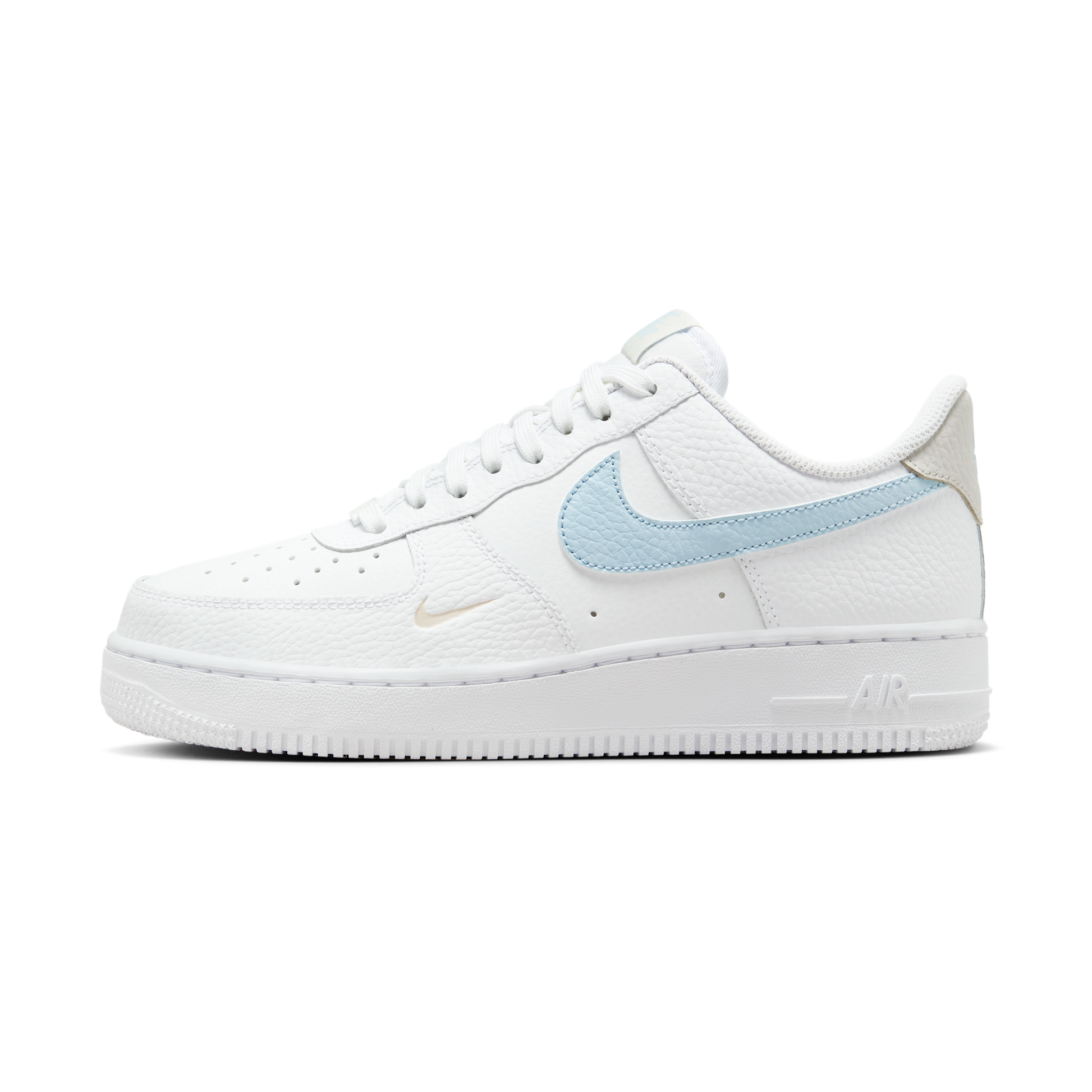Nike Air Force 1 Low White Light Armory Blue Mini Swoosh (Women's)