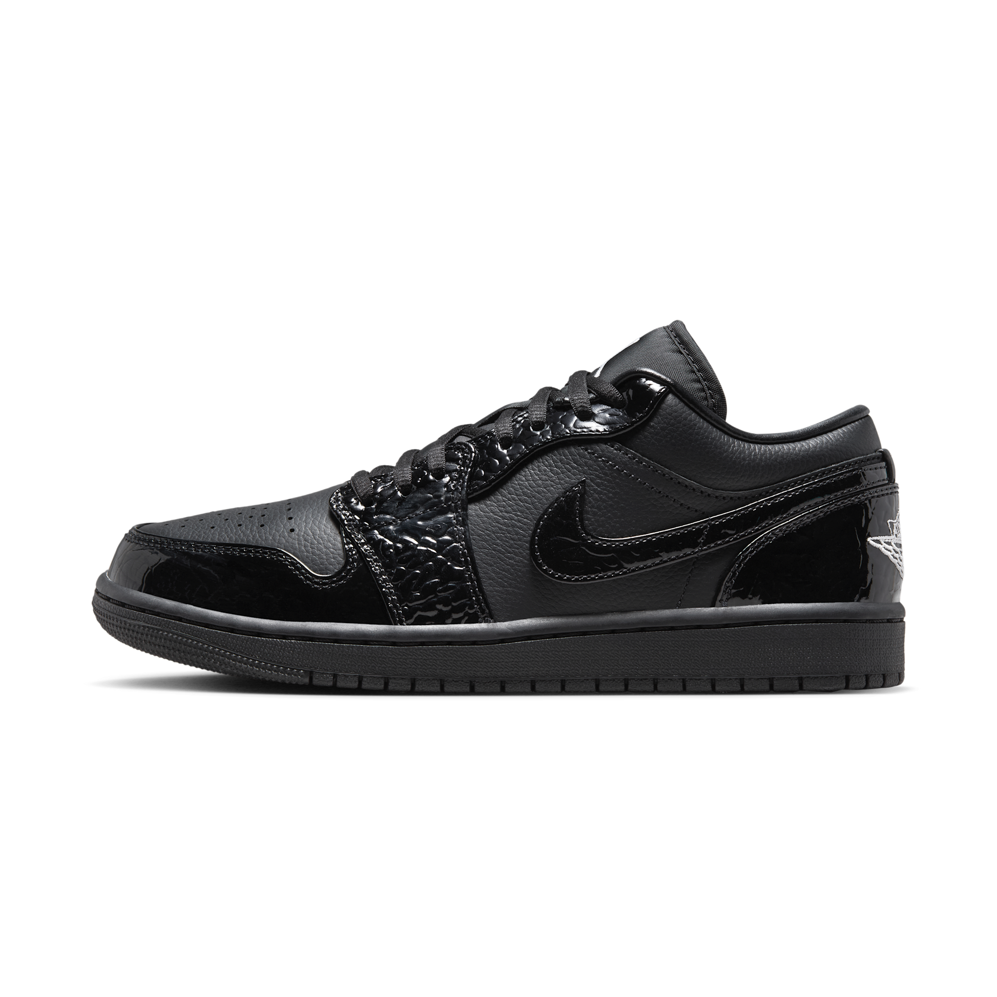 Jordan 1 Low SE Patent Elephant Black (Women's)