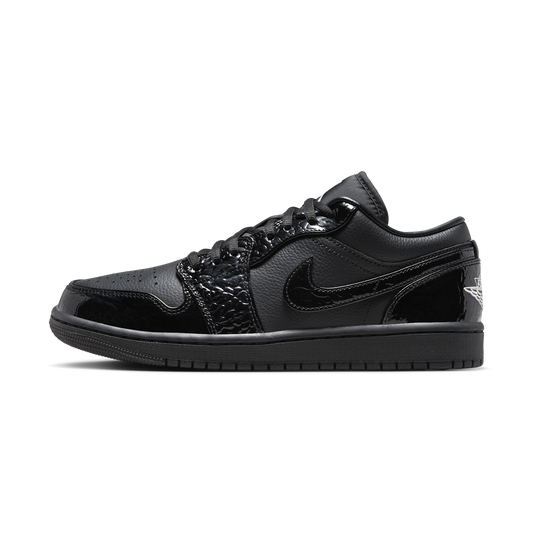 Jordan 1 Low SE Patent Elephant Black (Women's)