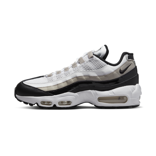 Nike Air Max 95 White Light Iron Ore Black Patent (Women's)