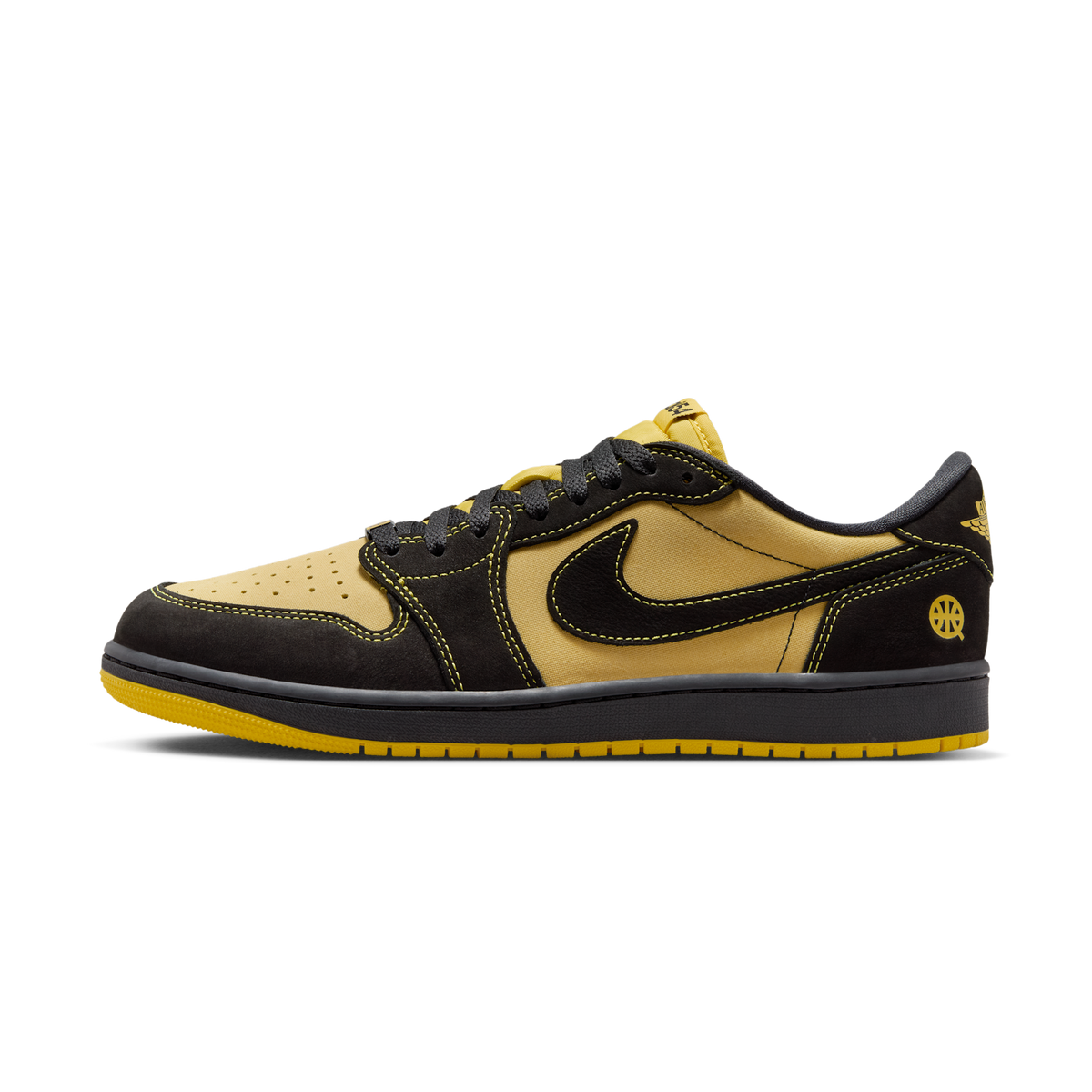 Jordan 1 Retro Low OG Quai 54 Black Tour Yellow Red