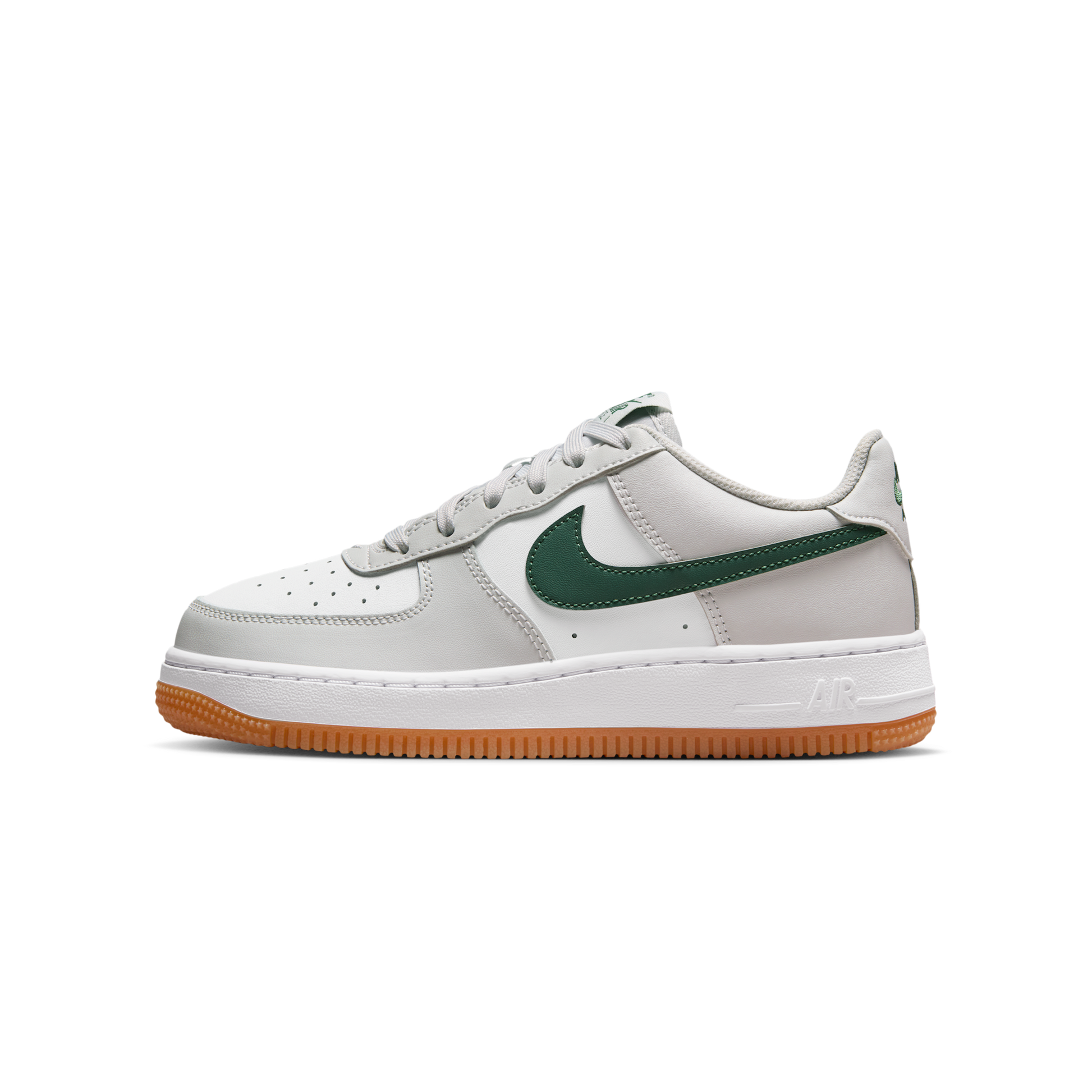 Nike Air Force 1 Low Photon Dust Fir Gum Medium Brown White (GS)