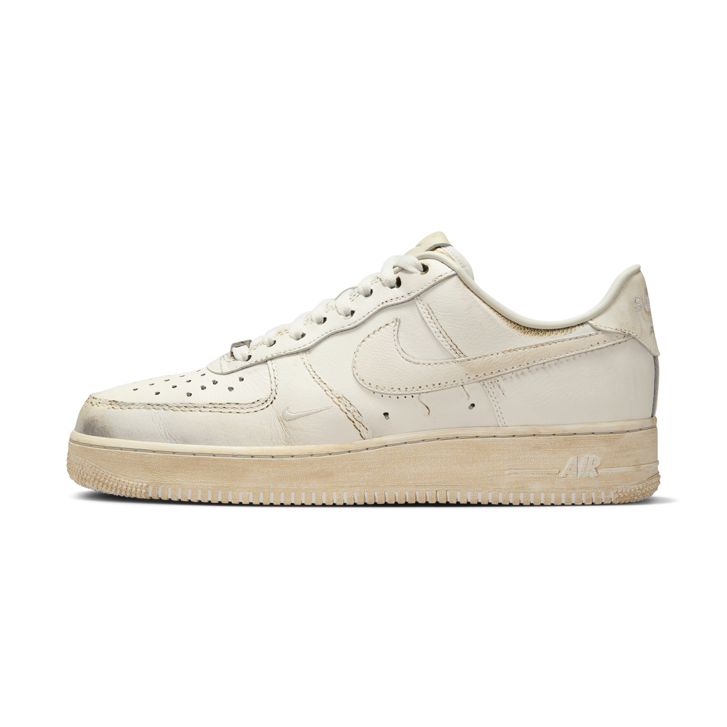Nike Air Force 1 Low .SWOOSH Dirty Triple White
